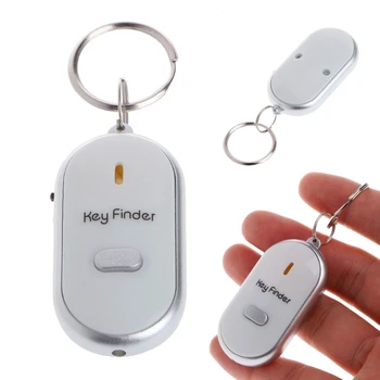 Naujas Key chain Garso Švilpukas Kontrolės Baltas LED Klavišą 