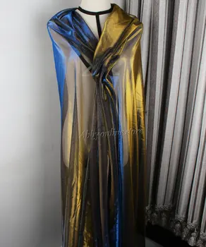 Naujas Kristalų Gazas Lazerio Fantazijos spalvos Audinys Minkštas Vestuvių Šydas, Akių Audinio Nėrinių Suknelė Drabužius 150*100CM