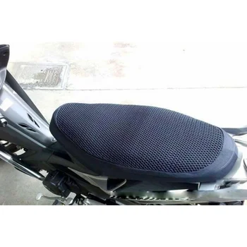 Naujas Kvėpuojantis Vasaros Cool 3D Mesh Motociklas, Mopedas Motociklas Paspirtukas Sėdynės Pagalvėlė Apima Anti-Slydimui atsparus Vandeniui Pagalvėlių Apvalkalus