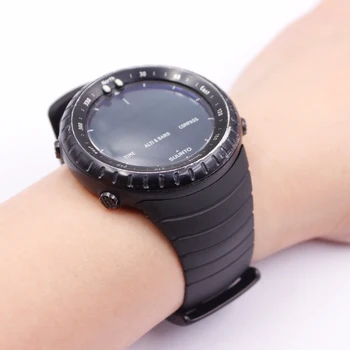 Naujas laikrodžio dirželis su silikono diržas + sagtis tvirtinimo detalės SUUNTO CORE pakeisti elektroninių žiūrėti žiūrėti dirželis vyrų laikrodžių apyrankės
