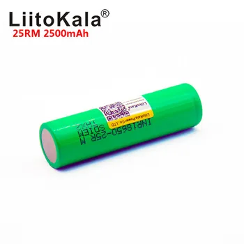 NAUJAS LiitoKala 25RM Originalus 18650 2500mah bateriją INR18650 25R 20A Didelės galios iškrovimo Įkrovimo baterija (akumuliatorius