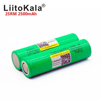 NAUJAS LiitoKala 25RM Originalus 18650 2500mah bateriją INR18650 25R 20A Didelės galios iškrovimo Įkrovimo baterija (akumuliatorius