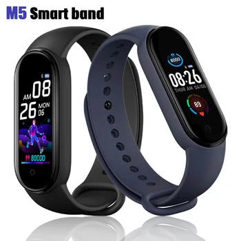 Naujas M5 Smart Juosta Fitness Tracker Smart Žiūrėti Sporto Smart Apyrankę, Širdies Ritmas, Kraujo Spaudimas Smartband Stebėti Sveikatos Apyrankė