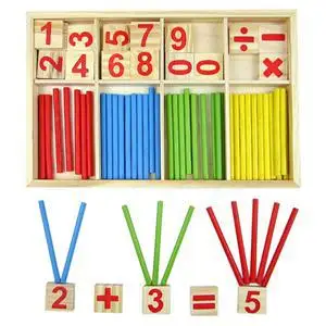 Naujas Medinis Švietimo Numeris Matematikos Dėlionė Žaislai Vaikas Ankstyvo Mokymosi Skaičiuoti Medžiaga Vaikams, Vaikų Matematikos Apskaičiuoti Žaidimas Žaislas