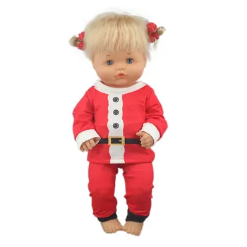 Naujas mielas Kalėdų drabužius Lėlės Suknelė 42 cm) Nenuco Lėlės, 17 Colių, Kūdikių Lėlės Drabužiai