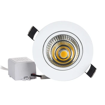 NAUJAS Mini 3W 5W 10W COB LED Downlight Pritemdomi Embedded Lempa Spot Light geriausiai tinka lubų, namų, biuro, viešbučio 110V, 220V