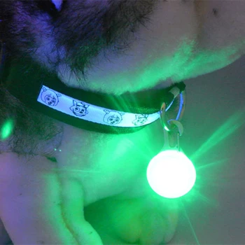 Naujas Mini Pet Šuo, Katė Žiedo Flasher Šviesos diodų (LED Šviesos Šviesos Žymeklis Saugos Mirksi Šviesos Sagtis Pedantas Naktį Saugos Reikmenys