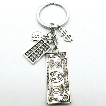 Naujas Mini USD Modelis Abacus Skaičiuoklė Pinigų Maišas Keychain Pen Modelio Mielas Pakabukas 
