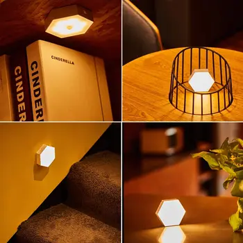 Naujas Naktį šviesos diodų (LED) kabinetas laiptai, vaikų, miegamojo, dekoratyvinės lempos PIR infraraudonųjų spindulių judesio pažangi žmogaus indukcijos apšvietimas