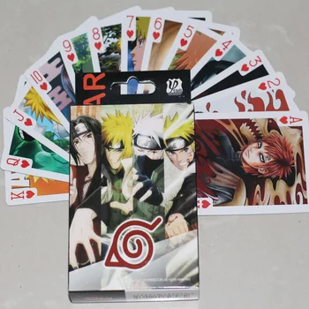NAUJAS Naruto AKATSUKI ORGANIZACIJOS ZACIJA Pokerio Kortos stalo Žaidimas Kortelės, Su dėžute anime žaislas