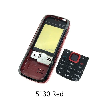 Naujas, Pilnas Telefono Korpuso Dangtis Atveju Klaviatūra Nokia 5130 5310 5320 Galinį dangtelį raudona mėlyna juoda