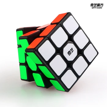 Naujas QiYi Plaukti W 3x3x3 Greitis Magic Cube Black Profesinės Puzzle Kubeliai Švietimo Žaislai Vaikams