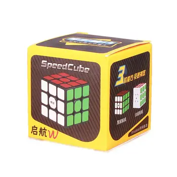Naujas QiYi Plaukti W 3x3x3 Greitis Magic Cube Black Profesinės Puzzle Kubeliai Švietimo Žaislai Vaikams