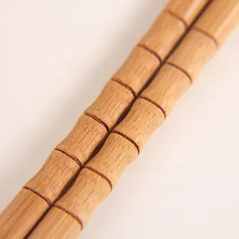 Naujas Rankų Darbo Natūralaus Bambuko Medienos Lazdelės Sveikas Kinijos Koksuojant Pjaustyti Lazdos Daugkartinio Naudojimo Hashi Suši Maisto Stick Stalo