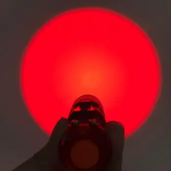 Naujas Reguliuojamu Zoom Raudona Galingas Žibintuvėlis 3W LED 625nm Raudonos Šviesos Fakelas, Mini Pocket Šviesos Įrašo Medžioklės Astronomija