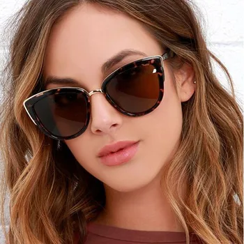 Naujas Retro Mados Cateye Akiniai nuo saulės moterims, Moterų Atspalvių Akių derliaus UV400 akiniai nuo saulės įtaka akiniai oculos de grau feminino