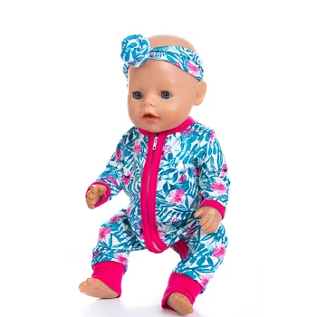 Naujas Rompers Tinka gimęs kūdikis 43cm Lėlės Drabužiai Lėlės Priedai 17inch Baby Doll