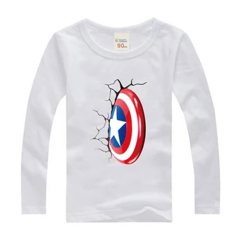 Naujas Superherojus vaikiški marškinėliai mergaitėms, Drabužiai Avenger Berniukų Marškinėliai Drabužių Superherojus Kapitonas Amerika 3D Atspausdintas Marškinėliai Drabužių