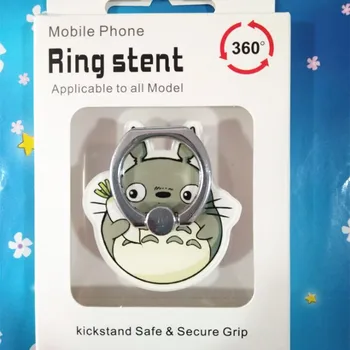 Naujas Totoro Dizainas Telefono Turėtojai 360 Laipsnių Plastiko Piršto Žiedą Mobiliojo Telefono Išmaniojo telefono Stovas Laikiklis Be dėžutės