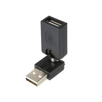 Naujas USB 2.0 Male Į USB Moterų 360 Laipsnių Sukimosi Kampas prailginimo laido Adapteris Karšto naujas