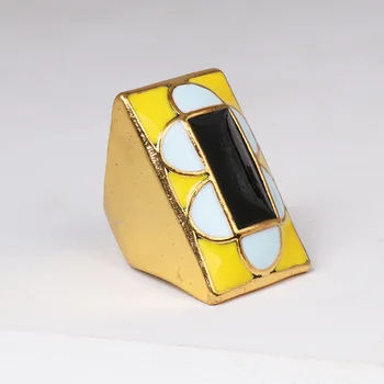 Naujas Vintage Geometrinis Modelis Akmens Žiedas Kreko Asmenybės vainikams Moterims, Vyrams, bižuterijos Šalies Dovanų didmeninės