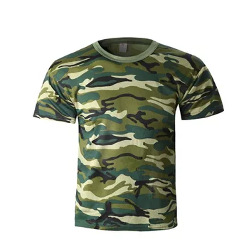 Naujas Vyrų Kamufliažas T-shirt Kvėpuojantis Armijos Kovos Marškinėliai Quick Dry Marškinėliai Vasaros trumpomis Rankovėmis Vyrų T-Shirt Skaitmeninis Karinės