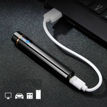 Naujas Žiebtuvėlis Metalo USB Įkrovimo Lengvesni Įkraunamas Elektrinis Lengvesni Vėjo Aukštos Kokybės Dalykėlių Vyrų encendedor