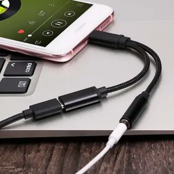 Naujausias 2 In1 Tipas-C Konverteris USB Tipo C Įkrovimo Kabelis, 3.5 mm Audio Ausinių Ausinių Adapteris, Skirtas Xiaomi Už 