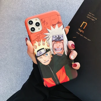 Naujausias Japonijos Anime Naruto Telefono dėklas skirtas Iphone 12 11 Pro XS Max 6 S 7 8 Plus X XR Uzumaki Jiraiya Minkšto Silicio galinį Dangtelį Coque