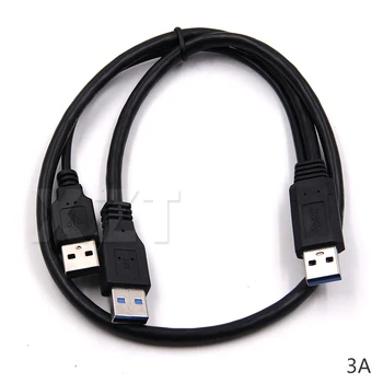 Naujausias Karšto Sata duomenų kabelis USB2.0 + USB 3.0 Tipas A USB 3.0 Male Y Kabelio Jungtis, skirta Kietajame Diske