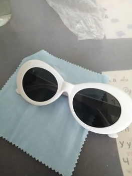 NAUJI akiniai Kurt Cobain akinius ovalo formos akiniai nuo saulės ponios madinga 2020 karšto Vintage retro akiniai nuo saulės Moterų balta juoda UV akiniai