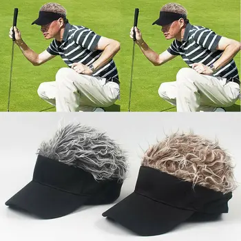 Naujovė Netikrą Plaukų Perukas Laišką Klasikinės Skrybėlės Unisex Beisbolo Kepurę Bžūp Sporto Kepurės Su Snapeliu Bžūp Saulės Skydelis Kepurės