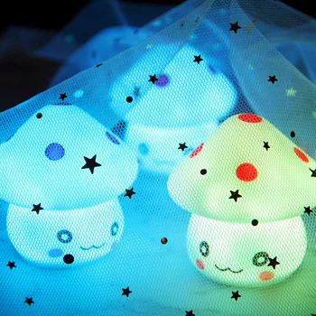 Naujovė Šviečiantys Žaislai Vaikams, Spalvinga Grybų Lempa LED Žaislai Naktį Šviesos Mergaičių Kambario Vestuves Apdailos Švyti Šviesos Žaislas