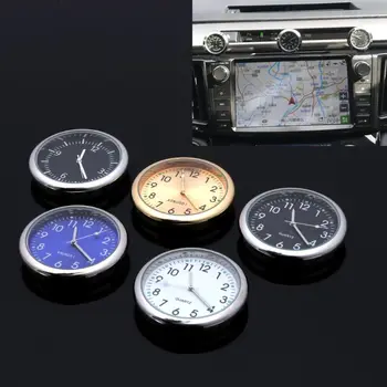 Naujų Automobilių Laikrodis Klijuoti Ant Elektroninių Žiūrėti prietaisų Skydelio Noctilucent Dekoracija SUV Automobilių Universalios
