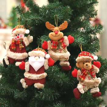 Naujųjų Metų 2021 Mielas Kalėdų Lėlės Kalėdų Senelio/Sniego/Briedžiai Noel Kalėdų Medžio Dekoracija namuose Kalėdos Navidad 