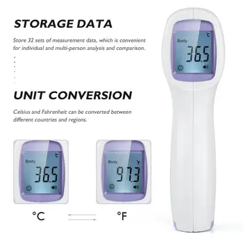 Ne-Susisiekite su Infraraudonųjų spindulių Termometras ABS Skaitmeninis Termometras Elektroninis Kaktos Kūno termometras Kūdikiui Suaugusieji