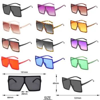 Negabaritinių Akiniai nuo saulės Moterims, 2021 Prabangos Saulės akiniai Klasikiniai, Retro Markės Dizaineris Moterų Aikštė Akiniai nuo saulės De Sol UV400