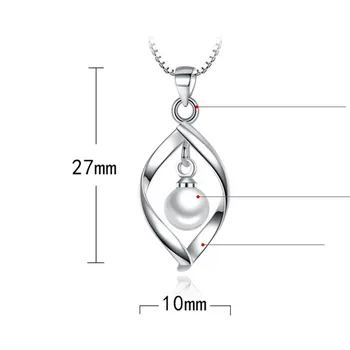 NEHZY 925 sterlingas sidabro naujas moterų mados juvelyrikos aukštos kokybės paprasta susukti pearl tuščiaviduriai pakabukas karoliai ilgis 45CM