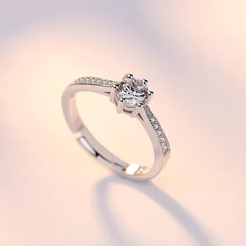 NEHZY 925 sterlingas sidabro naujų papuošalų aukštos kokybės mados moteris atidaryti žiedas retro dydis reguliuojamas kubinis cirkonis sidabro žiedas