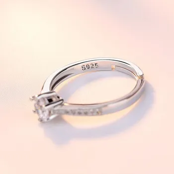NEHZY 925 sterlingas sidabro naujų papuošalų aukštos kokybės mados moteris atidaryti žiedas retro dydis reguliuojamas kubinis cirkonis sidabro žiedas