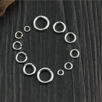 Nekilnojamojo 925 Sterlingas Sidabro Šuolis Žiedai &Split Žiedai Atidaryti Žiedai Uždarytas Žiedus Pasidaryk pats Papuošalai Priėmimo Papuošalai Išvados ir Komponentai