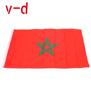 Nemokamas pristatymas xvggdg 90 x 150cm Marokas vėliavos Banner Kabinti Nacionalines vėliavas Maroko Namų Puošybai