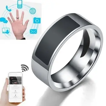 Nerūdijančio Plieno, atsparus Vandeniui Skaitmeninės NFC Smart Žiedai Access Control Pažangi Mikroschema Magic Finger NFC Žiedą ir Mobilųjį Telefoną