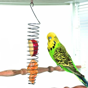 Nerūdijančio Plieno Papūga Paukštis Maisto Krepšelio Maitinimosi Žaislas Earhead Vaisiai, Daržovės