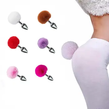 Nerūdijančio Plieno Triušio Uodega Analinis Kaištis Erotiniai Išangę Žaislas Butt Plug Analinio Sekso Žaislai Suaugusių Produktų, skirtų Moterų, Vyrų Gėjų