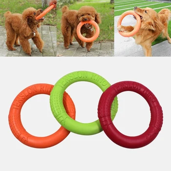 Nešiojamas Šunų Kramtyti Žaislus Plaukioja Diskai Šunų Žaislai, Interaktyvios Mokymo Žiedas Lauko Mažųjų Didelis šunelis Pet Judesio Įrankius Produktus