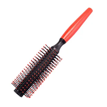 Nešiojamų 1pcs Moterų Apvalus Plaukų Priežiūros Šepetys Hairbrush Salonas Optikos Padažu Plaukų Šukos Banguoti Grožio Roll Šepetys Natūralių Šerių