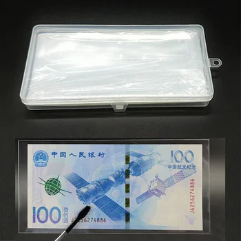 Nešiojamų Banknotų Turėtojas Popieriniai Pinigai Apsauginis Maišas PVC Puslapyje monetos atveju Monetų Albumas Saugojimo Maišeliai, Skaidraus Plastiko Dėžutėje