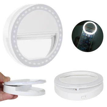 Nešiojamų LED Selfie Žiedas Žibintuvėlis Tinka Artimosios Aplinkos laikmačio Lemputė Įrankis Šviesos Žiedo Įrašą, Bet mobiliuosius Telefonus, Tabletės