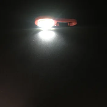 Nešiojamų LED Žibintuvėlis Karabinai Lempos Pultelio Šviesos Fakelas, Lempos, 3 Režimai Pagalbos Kempingas Palapinė Lempos Kišenė Kuprinė Li